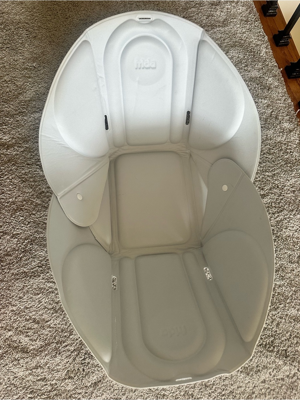 FridaBaby Portable Infant Bath Seat in Light Gray
